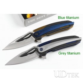 SR999 fast opening 440 blade material folding knife UD405246